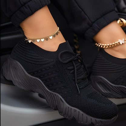 Eleanore - Athletic shoes with thick rubber soles for women