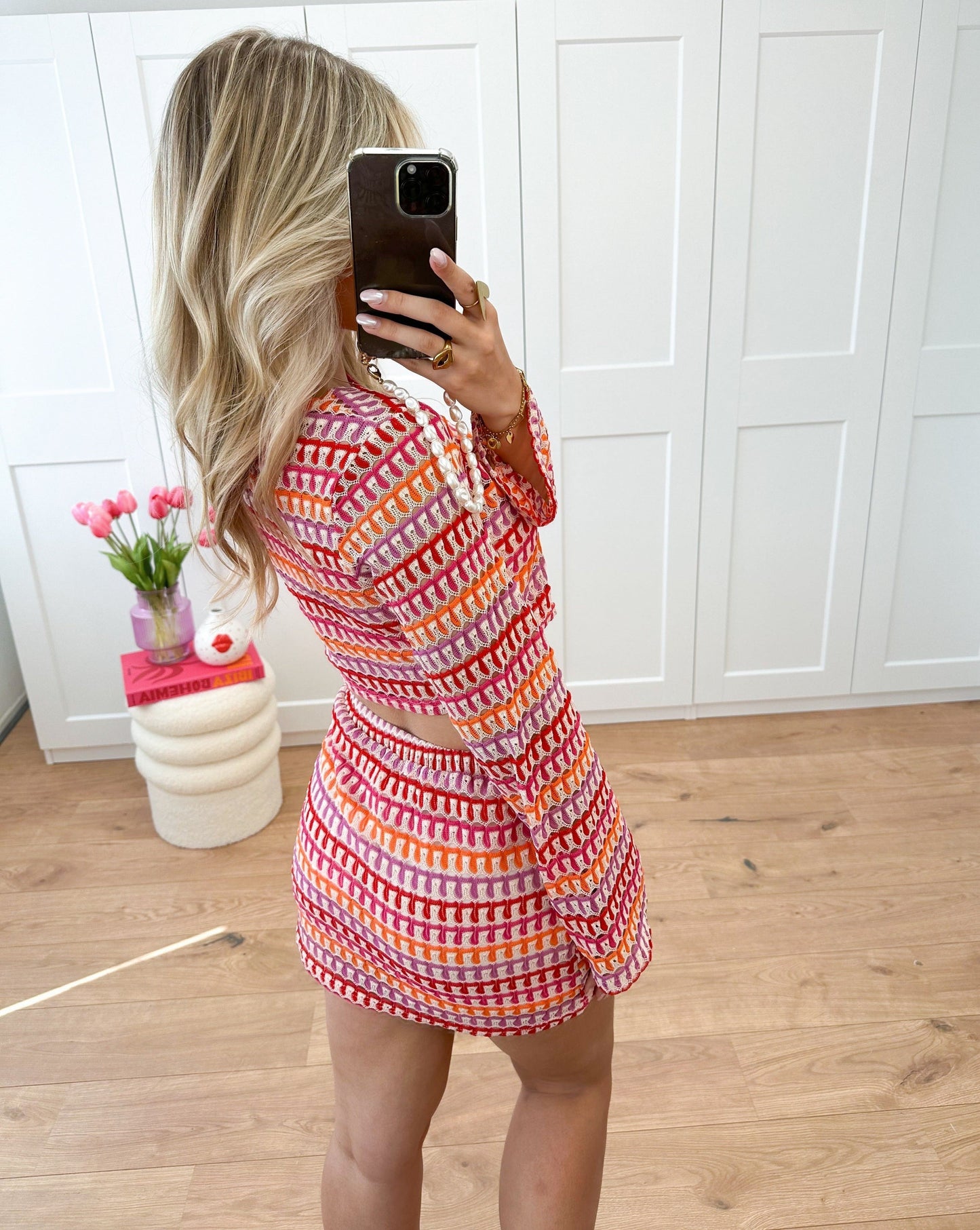 Giada – Σύνολο Crop Top και Μίνι Φούστα