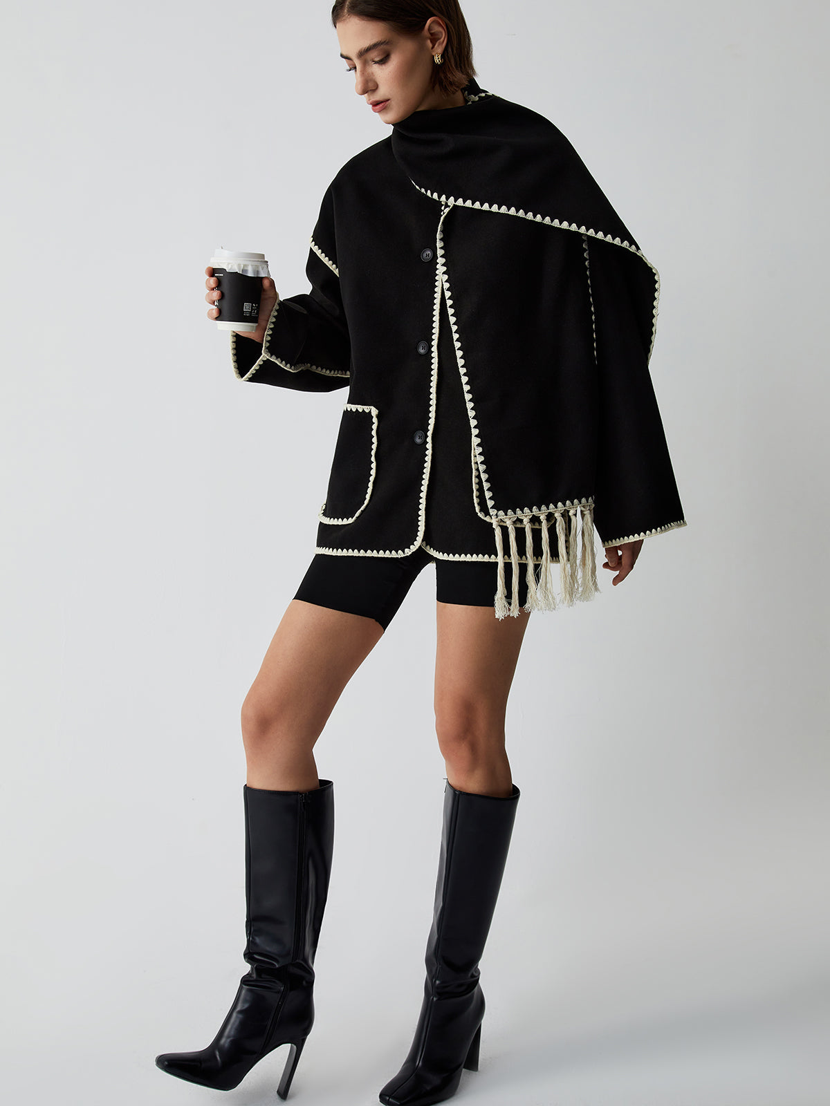 Elodie – Jacket with Scarf