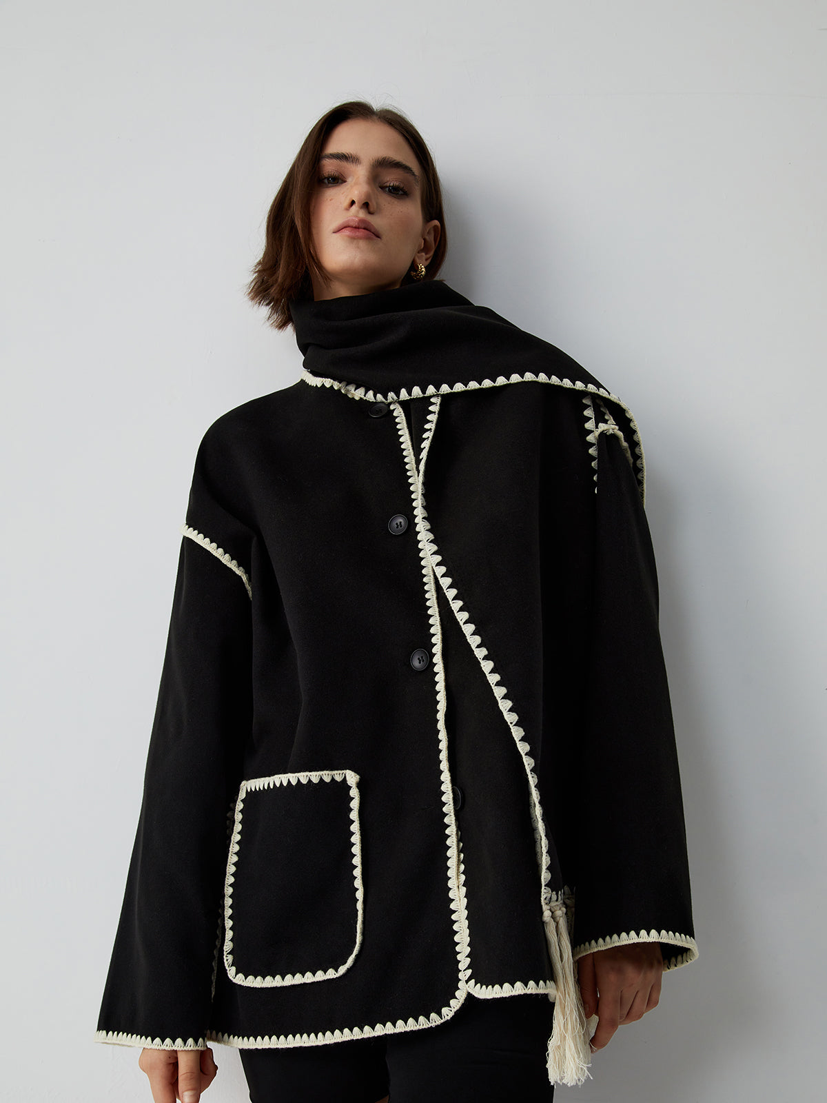 Elodie – Jacket with Scarf