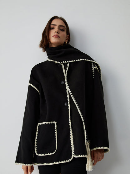 Elodie – Jacket with Scarf