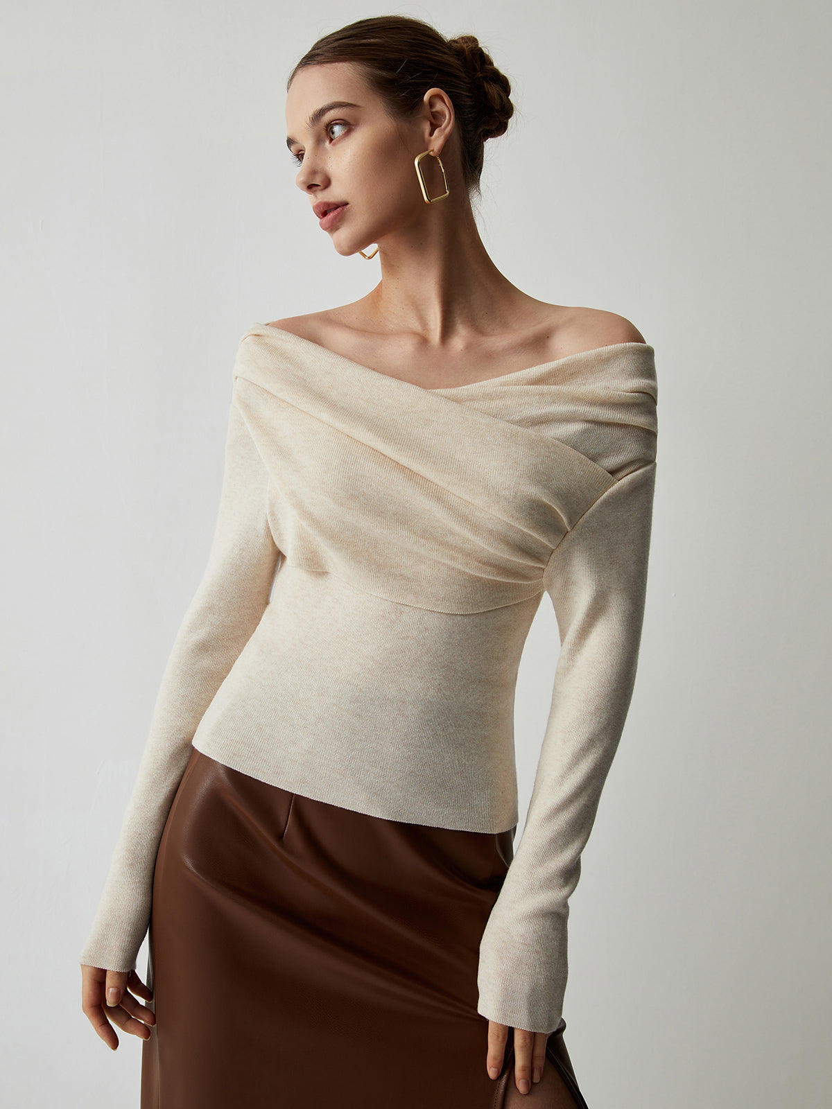 Yasmin – Strapless knitted top