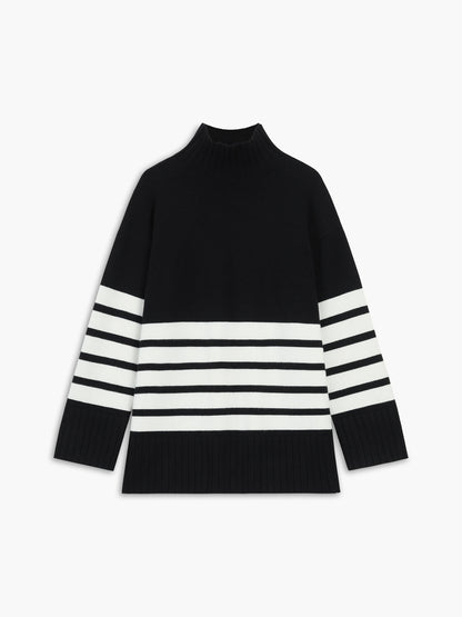 Colette – Ριγέ Mock-Neck-Pullover