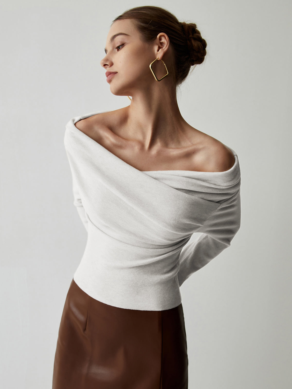 Yasmin – Strapless knitted top