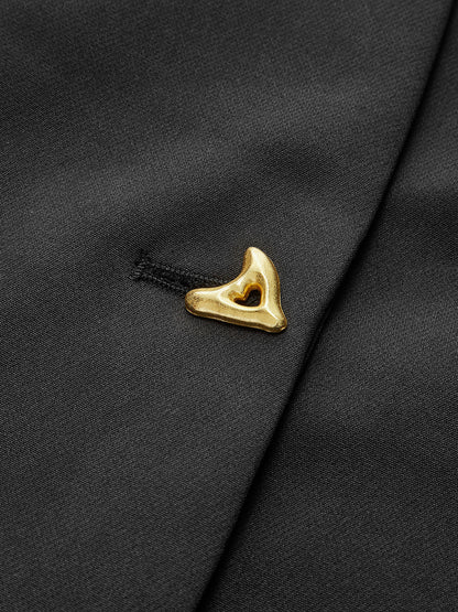 Leonie – Blouse with buttons and V-neck