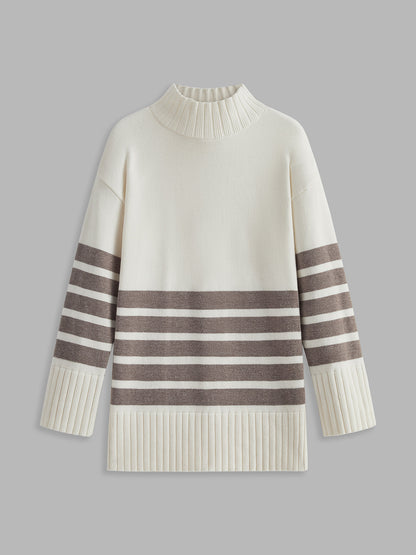 Colette – Ριγέ Mock-Neck-Pullover
