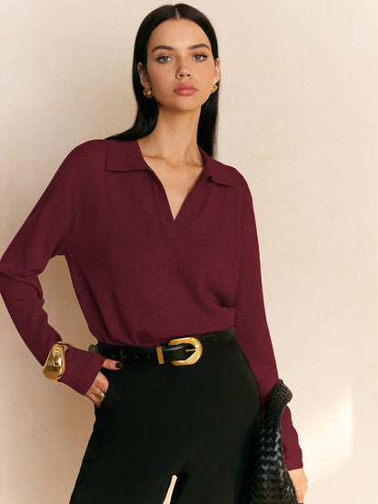 Fiona – Pullover με χαλαρό γιακά