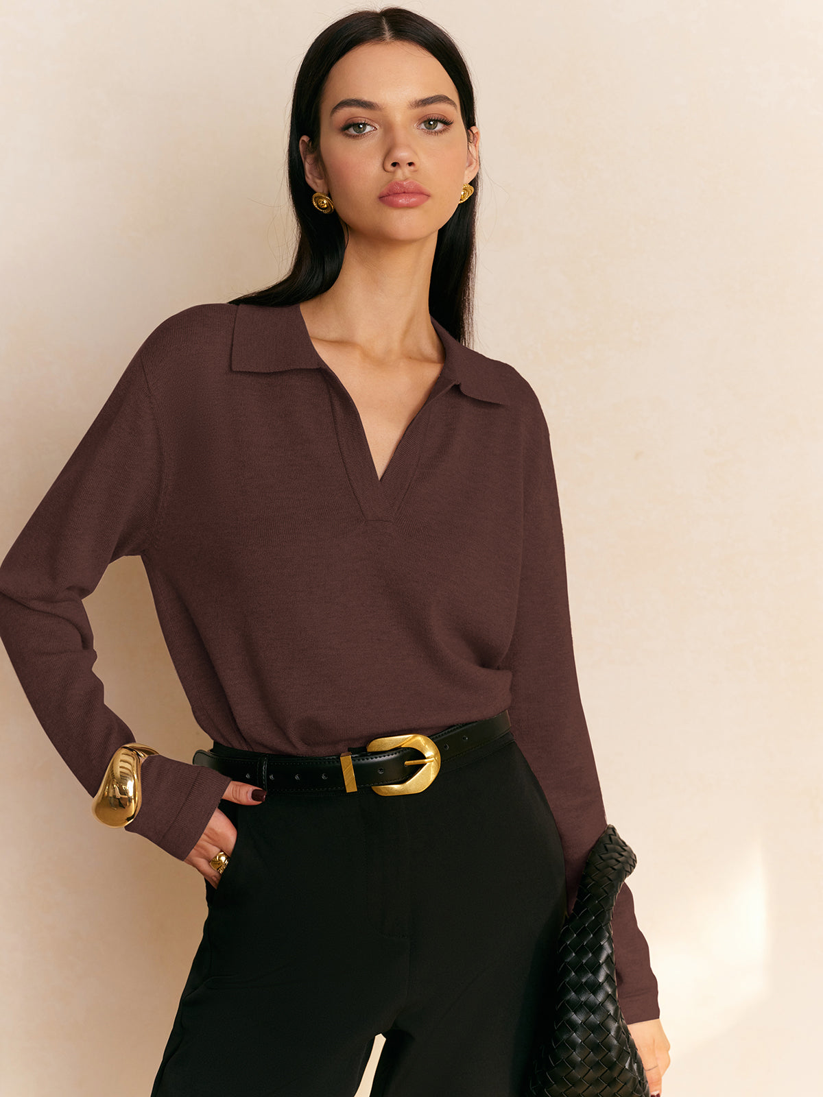 Fiona – Pullover με χαλαρό γιακά