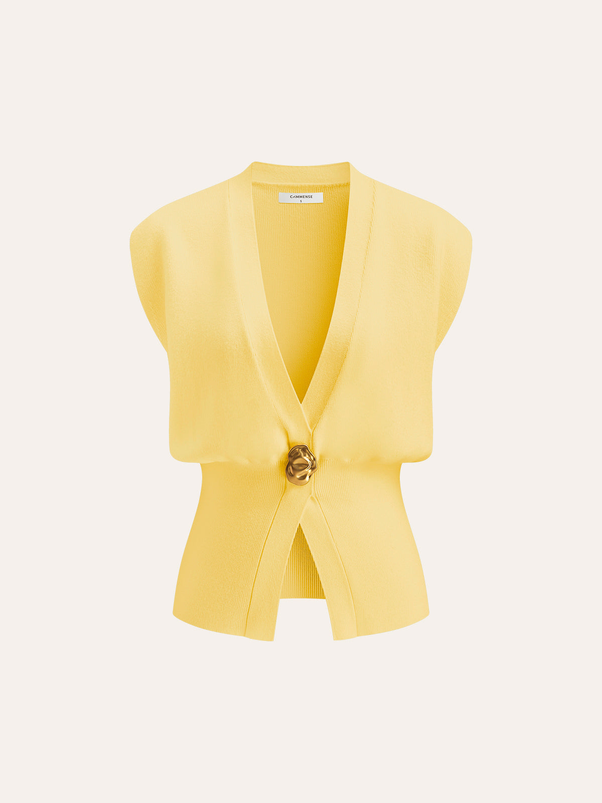 Annalena – V-neck with Buttons Knitted Vest