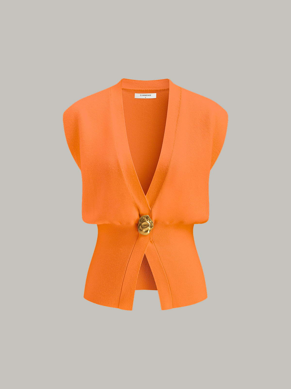 Annalena – V-neck with Buttons Knitted Vest