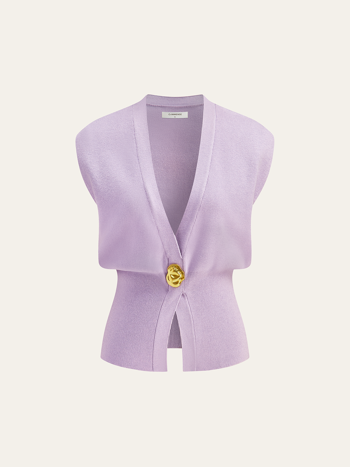 Annalena – V-neck with Buttons Knitted Vest