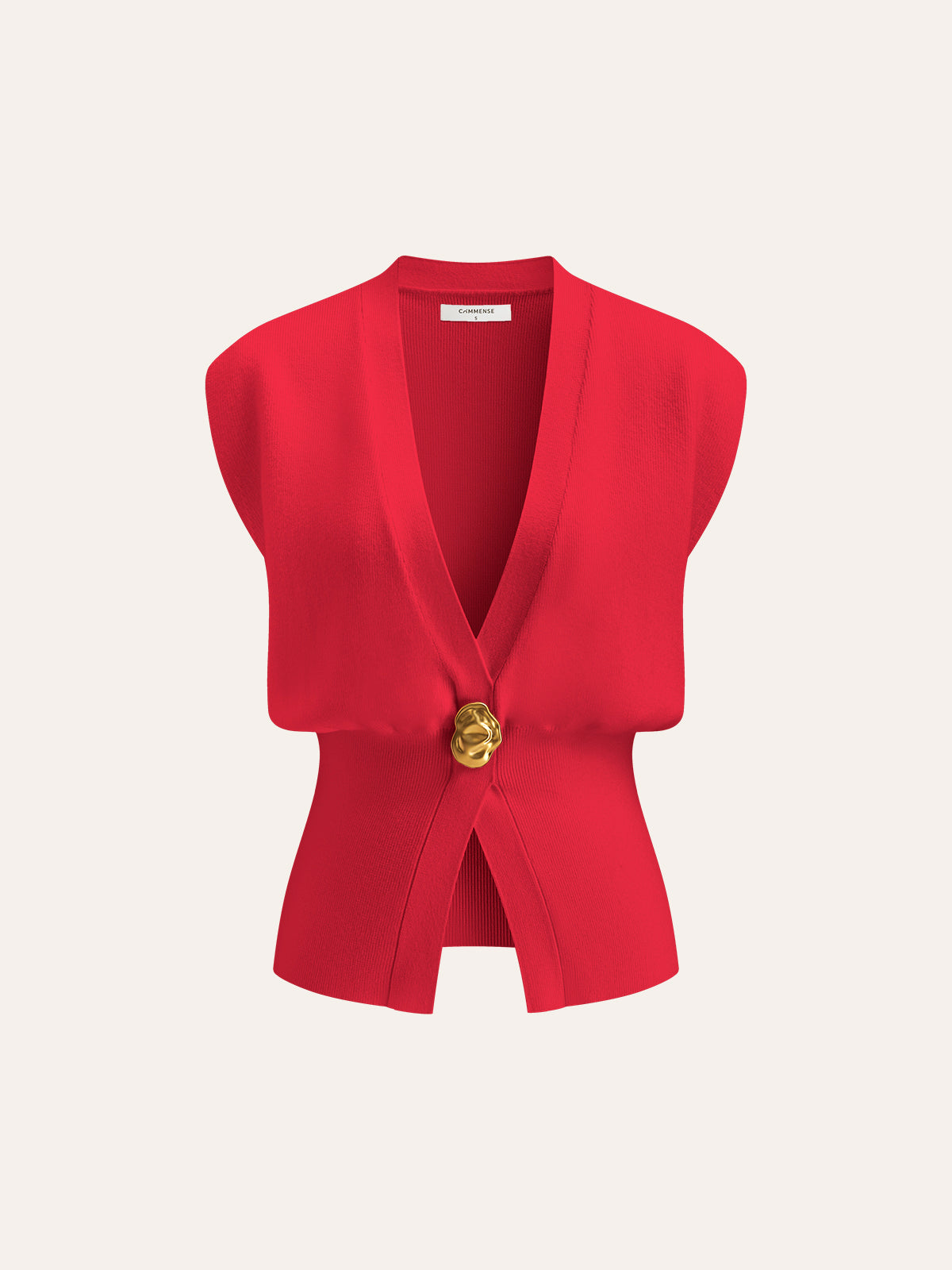 Annalena – V-neck with Buttons Knitted Vest