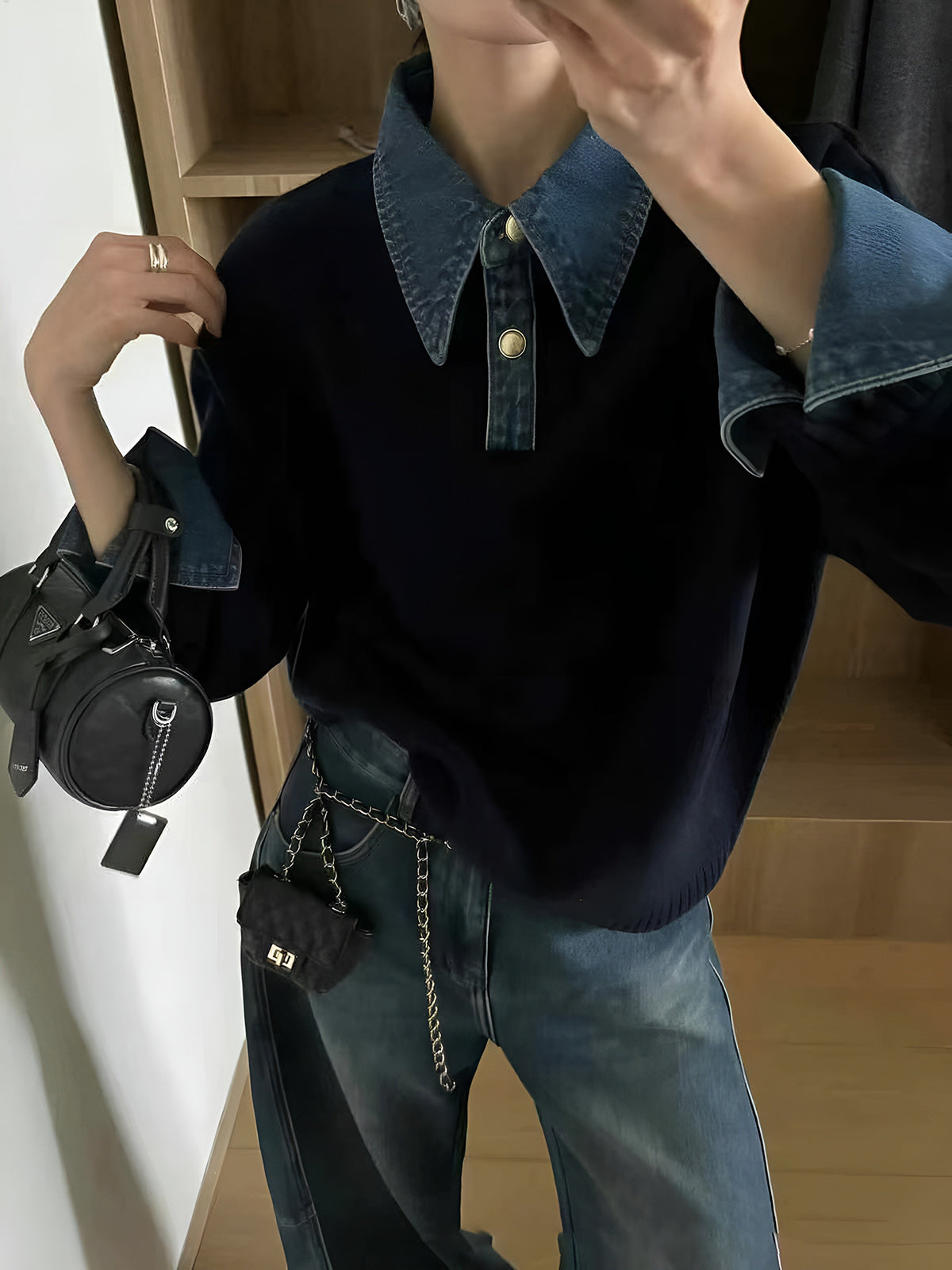 Nellie – 2-in-1 Πουλόβερ με Ρεβέρς-Πάνελ