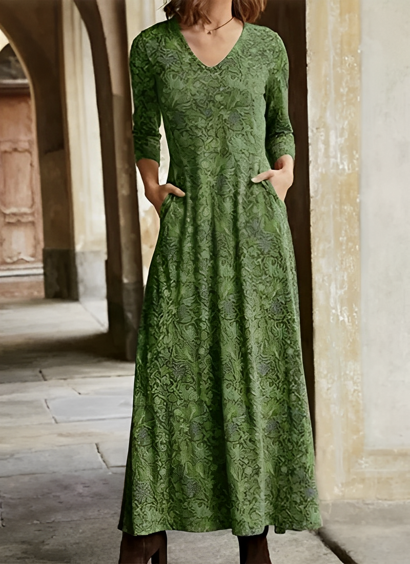 Sophie - Long-sleeved Vintage Dress for Women