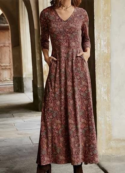 Sophie - Long-sleeved Vintage Dress for Women