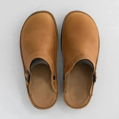 Berken – Ergonomic Leather Slippers for Men