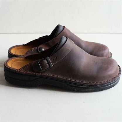 Berken – Ergonomic Leather Slippers for Men