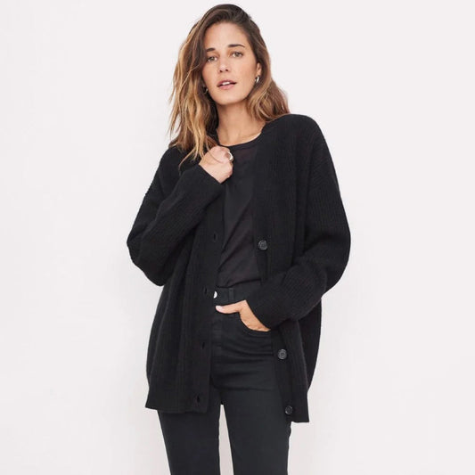 Leah - Oversized cashmere cardigan for women