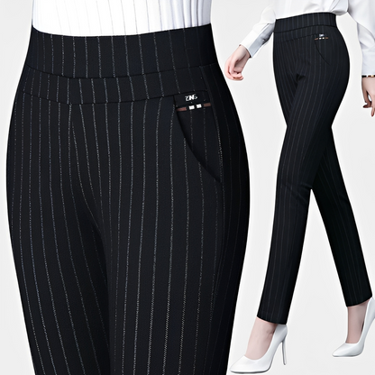 Dianne - High-waist elastic pants for women