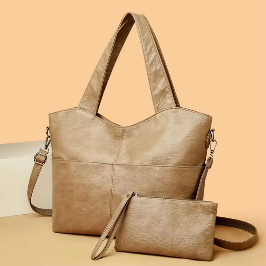 Gabbie – Elegant Structured Handbag with Double Strap