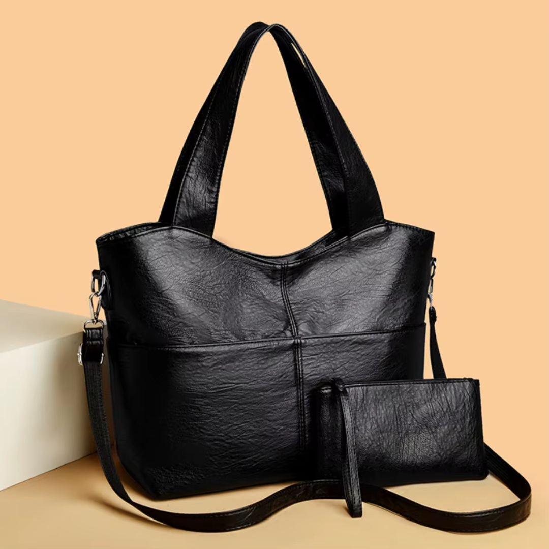 Gabbie – Elegant Structured Handbag with Double Strap