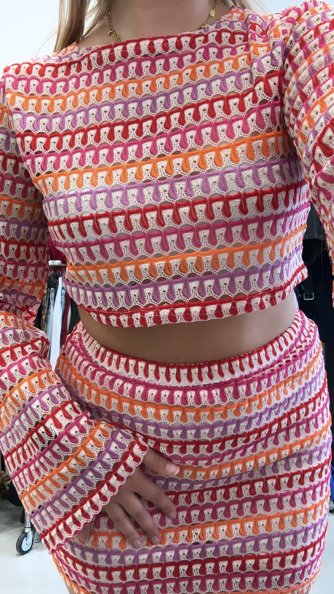 Giada – Σύνολο Crop Top και Μίνι Φούστα
