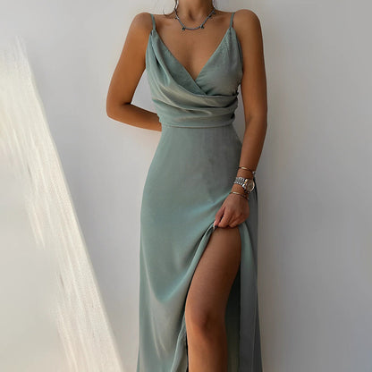 Valeria – Stylish Satin Evening Dress