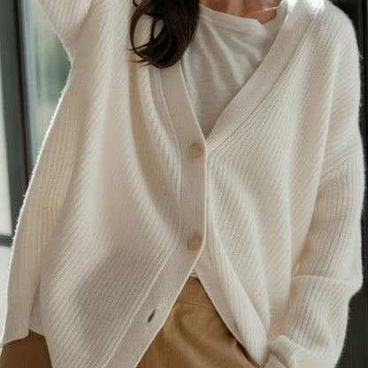 Leah – Oversize cashmere cardigan for women