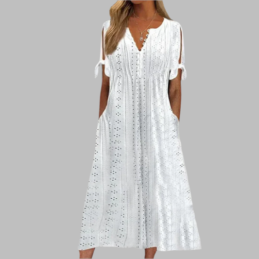 Alice – Elegant summer midi dress in boho style