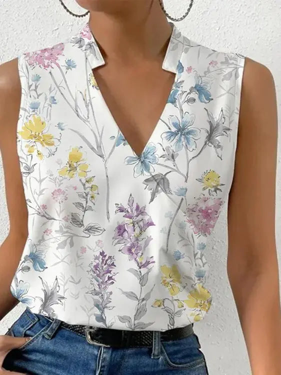 Alina – Lightweight Summer Top with V-Neck