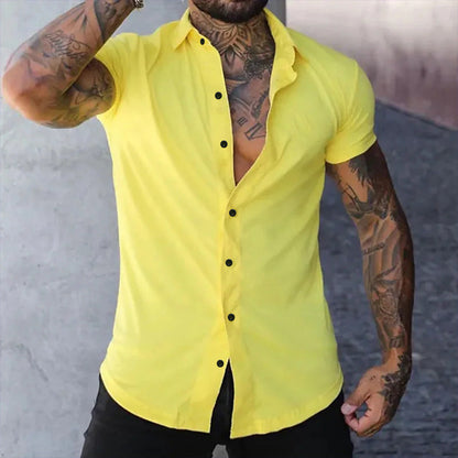 Ben – Chemise Slim Fit à Manches Courtes