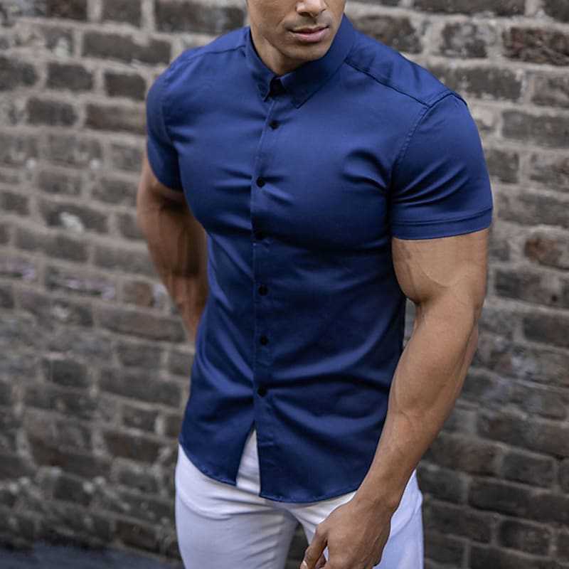 Ben – Chemise Slim Fit à Manches Courtes