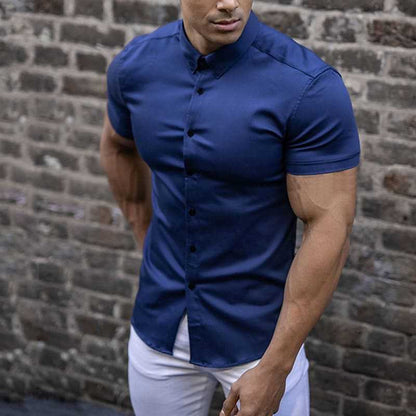 Ben – Chemise Slim Fit à Manches Courtes