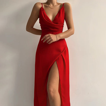 Valeria – Stylish Satin Evening Dress
