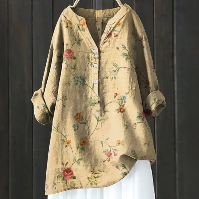 Leah - Fashionable and Comfortable Floral Blouse