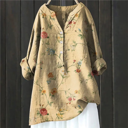 Leah - Fashionable and Comfortable Floral Blouse