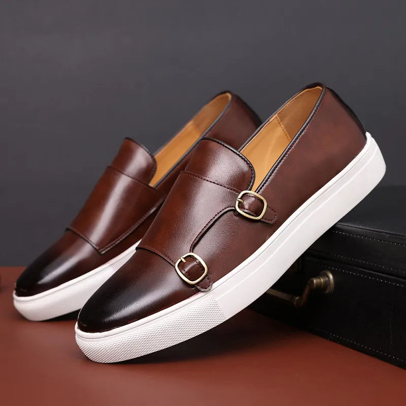 Jerald - Men's Loafers in Casual Leather Appearance