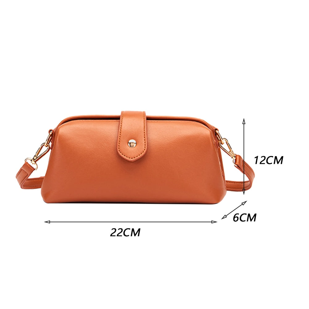 Fabienne - Retro Leather Handbag, Handcrafted