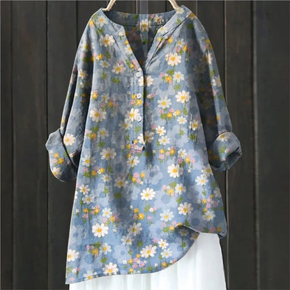 Leah - Fashionable and Comfortable Floral Blouse