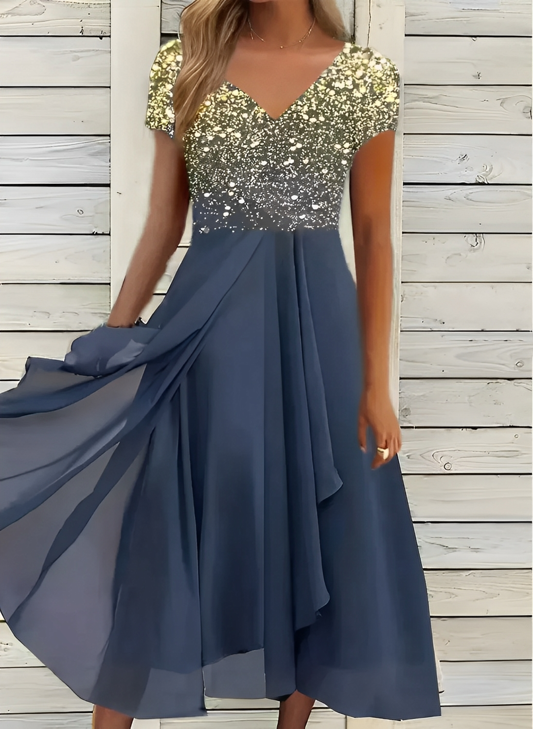 Sina – Flower Midi Dress