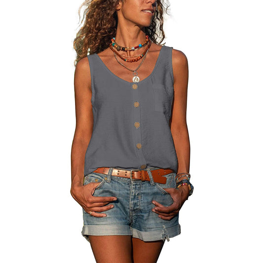 Margie - Elegant Ibiza fashion tank top for women
