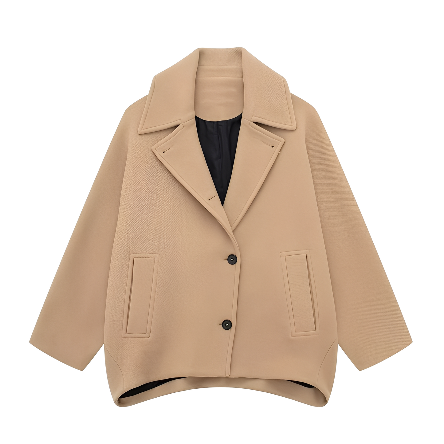 Rosalee - Elegant short wool coat for women