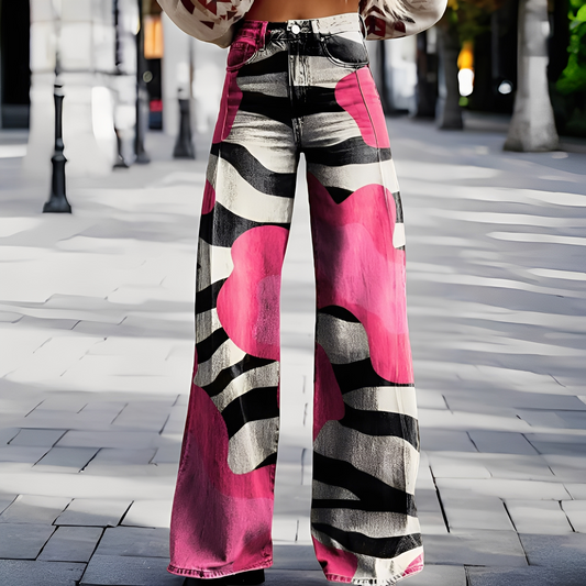 Briley - Στυλάτα, κομψά παντελόνια με φαρδιά πόδια για γυναίκες