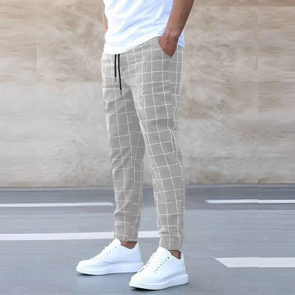 Raynard - Χαλαρό Καρό Παντελόνι για Άνδρες