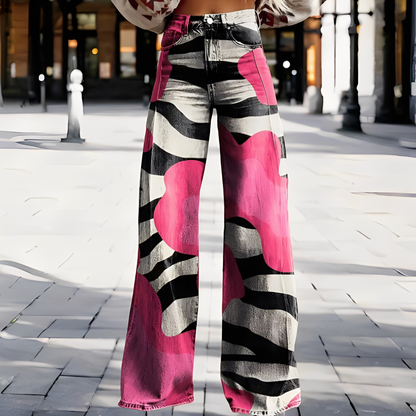 Briley - Στυλάτα, κομψά παντελόνια με φαρδιά πόδια για γυναίκες