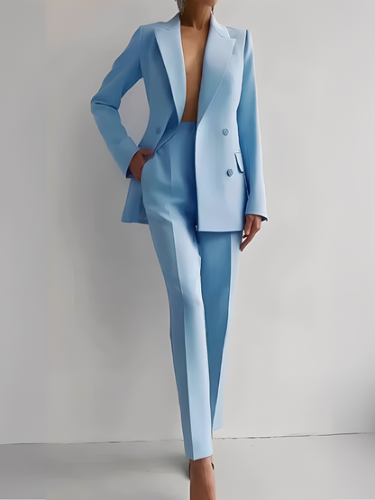 Nydia - Φορμαλιστικό Slim-Fit Σετ από Σακάκι και Παντελόνι για Γυναίκες