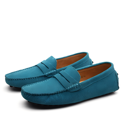 Joshua - Stylish suede leather moccasins for men