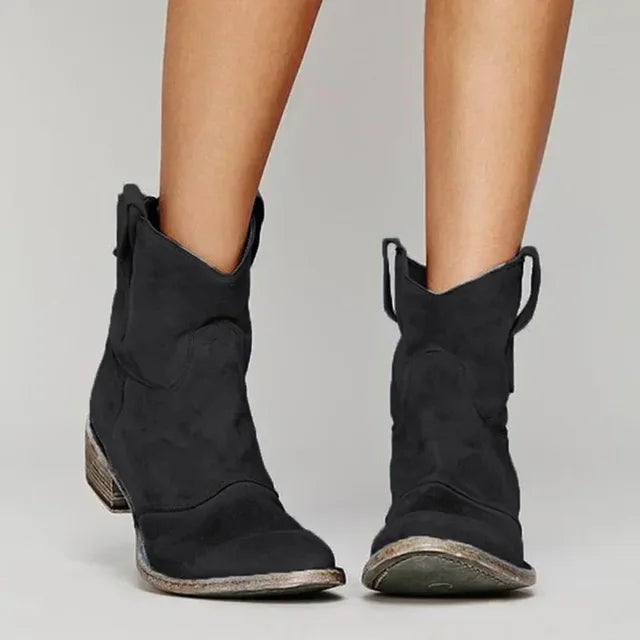 Jasmine - Contemporary Western-style ankle boots for women
