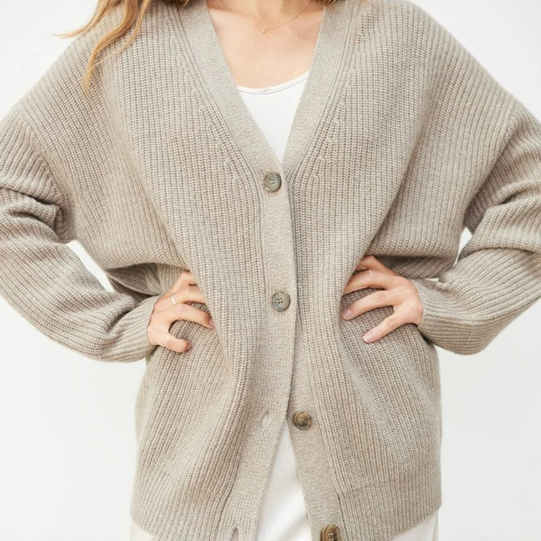 Leah – Oversize cashmere cardigan for women
