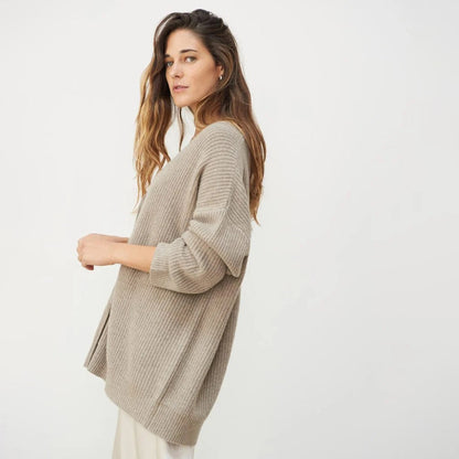 Leah – Oversize cashmere cardigan for women